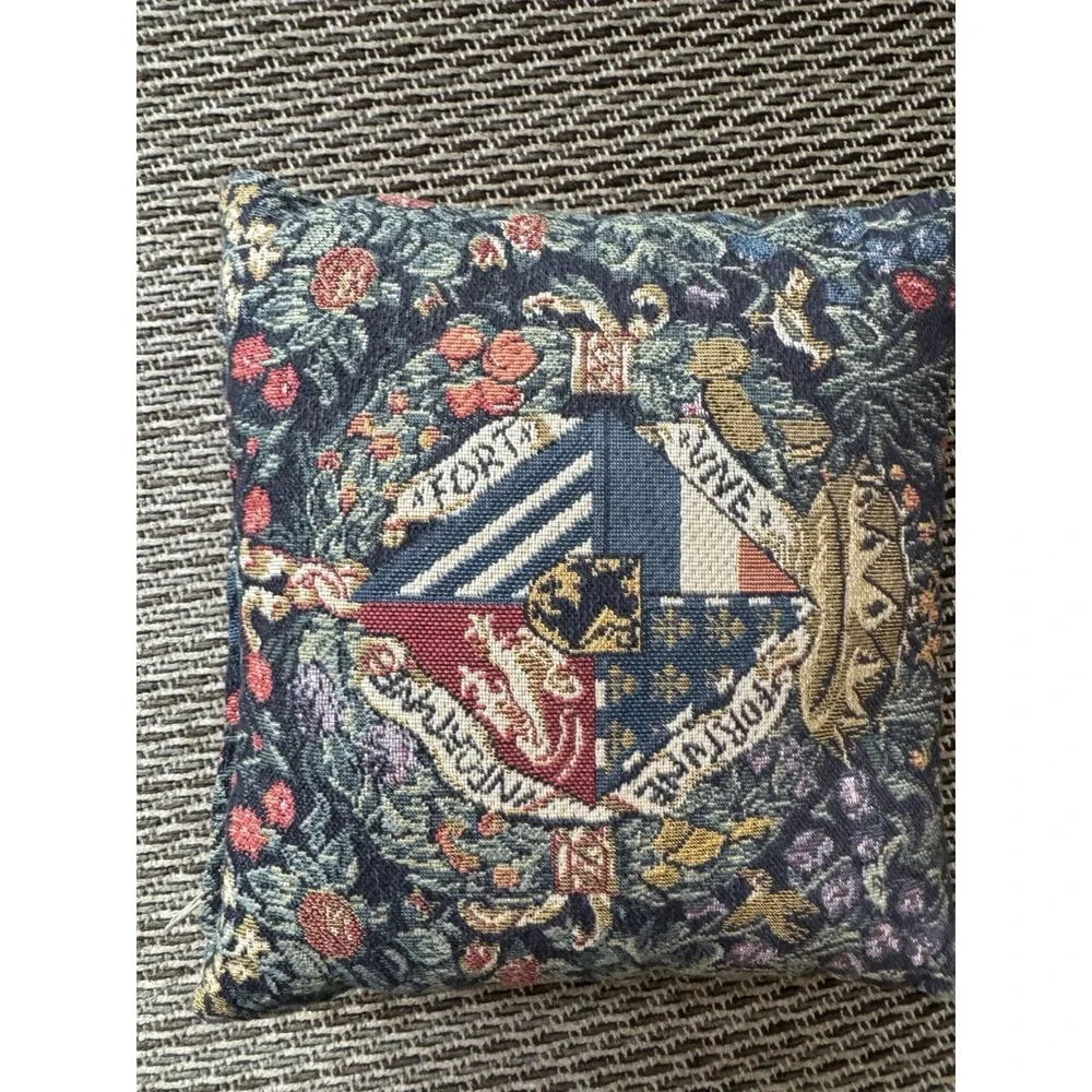 Mini Margaret of Austria Heraldic Tapestry Pillow Made in England‎  7